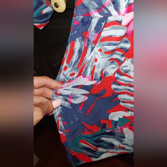 Multi-colored Jennifer López Summer Romper ~ Petite Size 2 - Picture 4 of 7